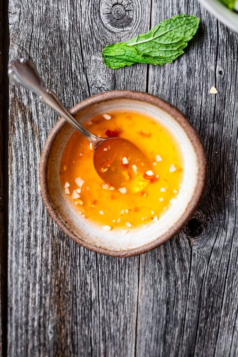 Nuoc cham in a small bowl