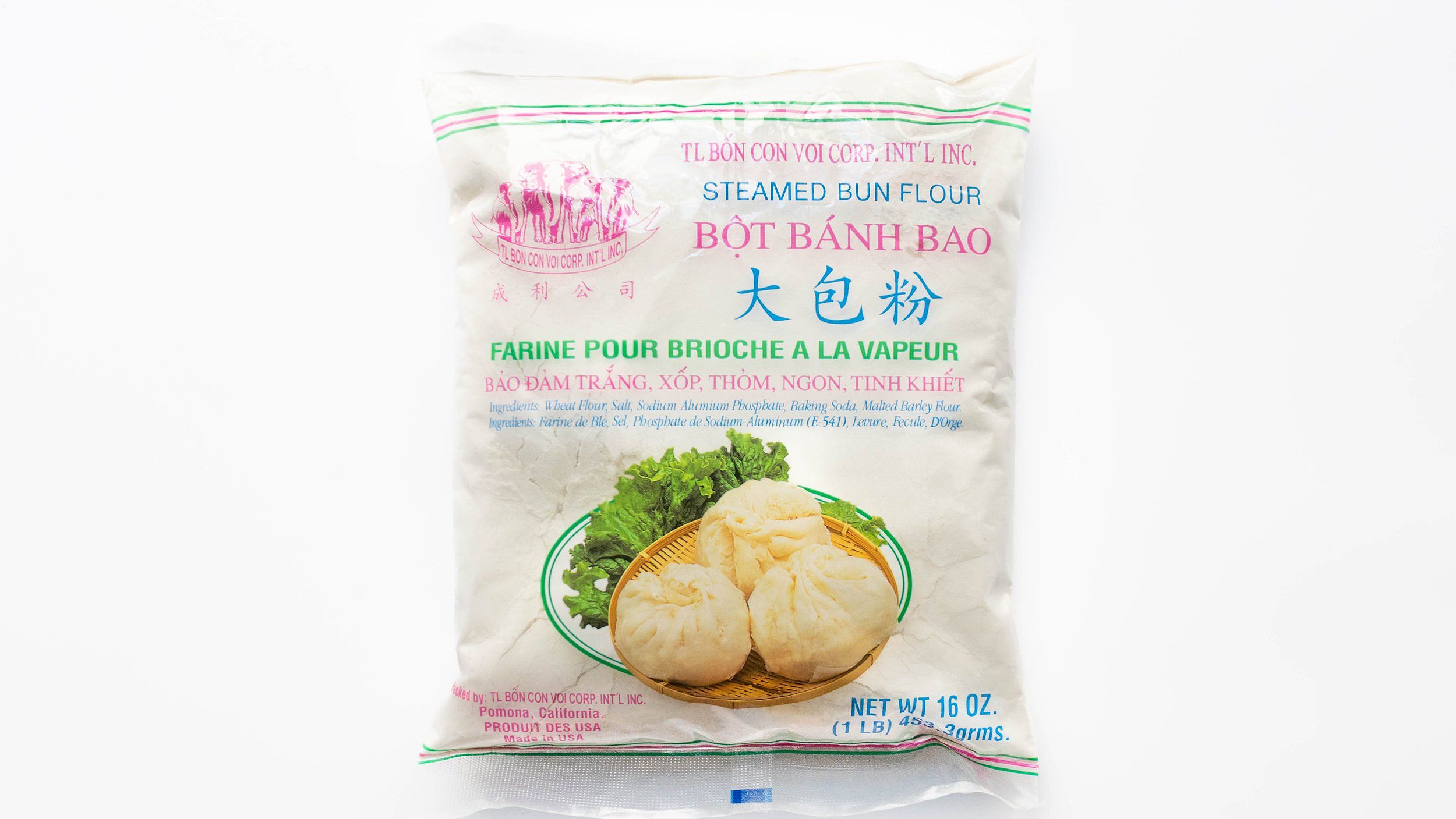 TL Bon Con Voi Corp brand (four elephants) banh bao flour mix