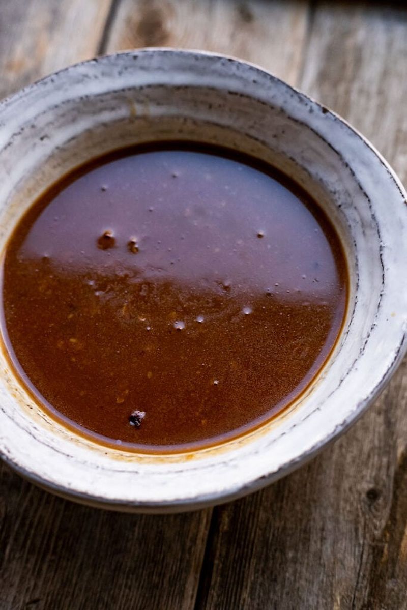 Vietnamese peanut sauce in a bowl