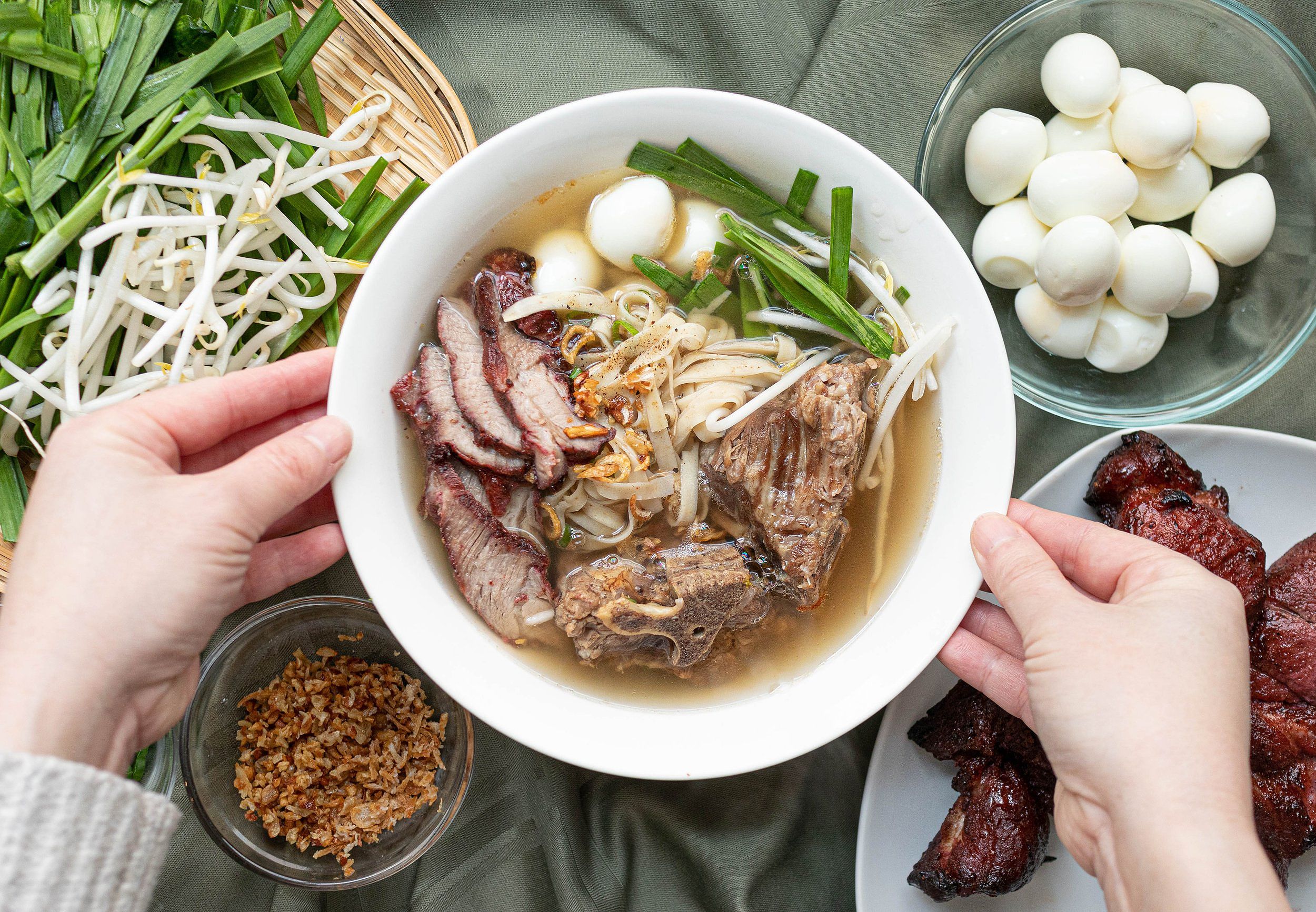 Vietnamese Pork & Seafood Noodle Soup (Hủ Tiếu Mì)