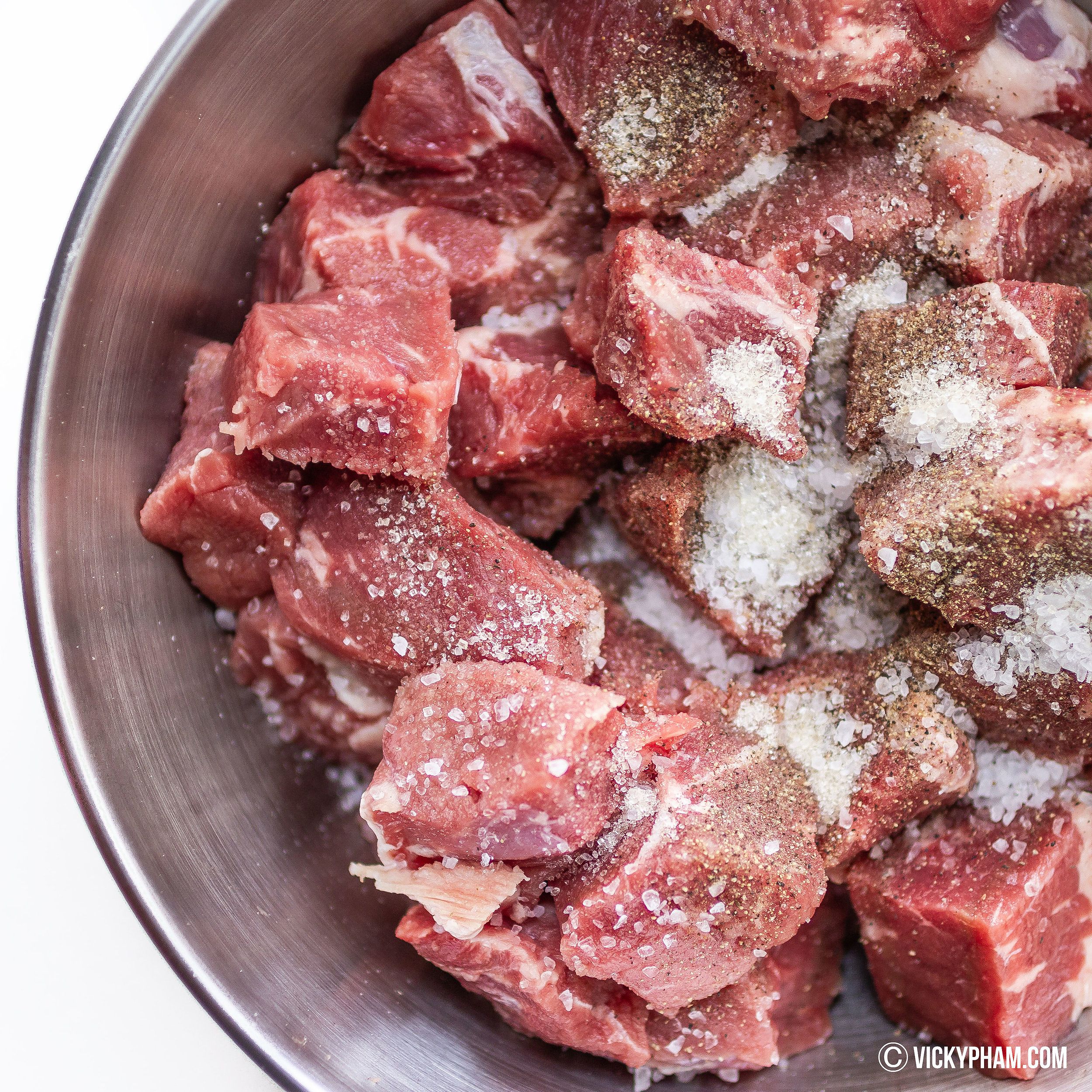 Vietnamese Shaking Beef marinade ingredients