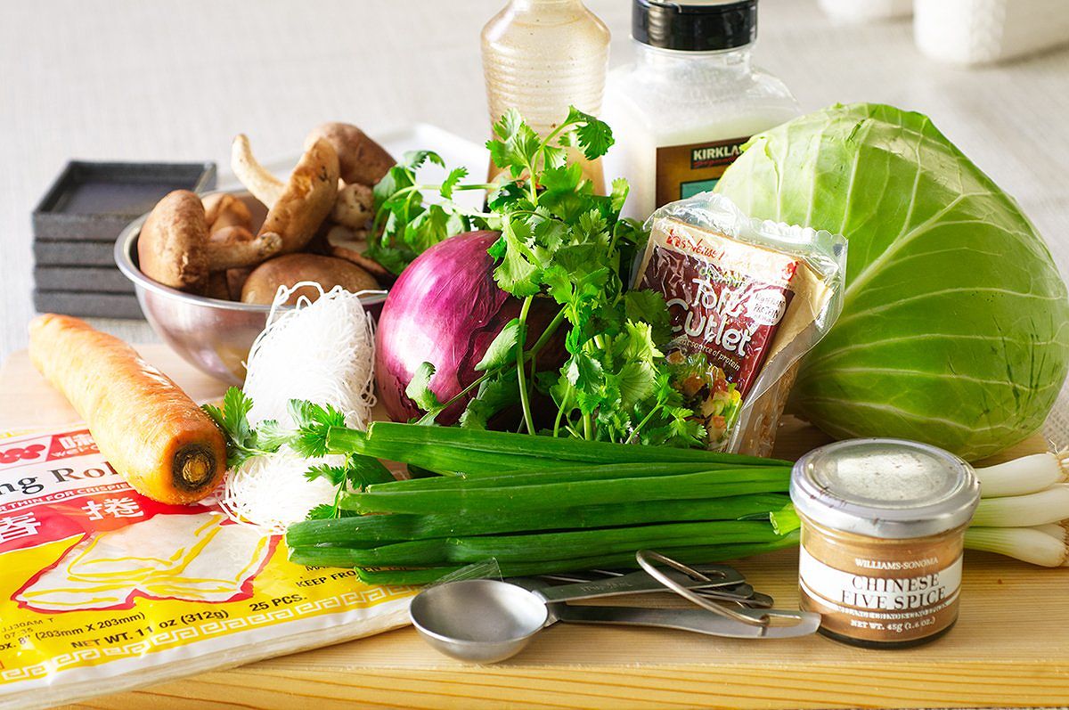 Crispy spring roll ingredients