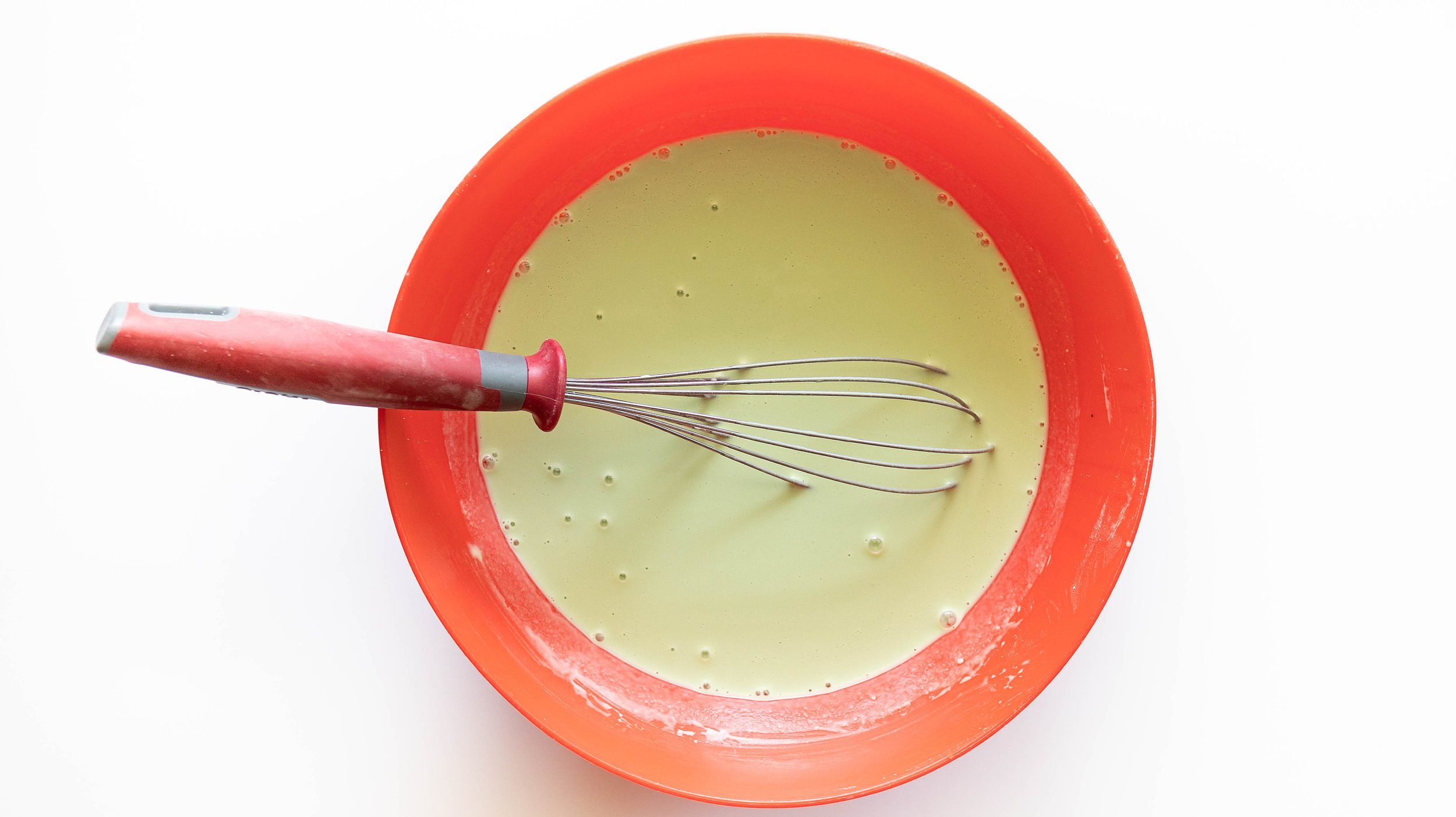 Green pandan batter for Banh Da Lon