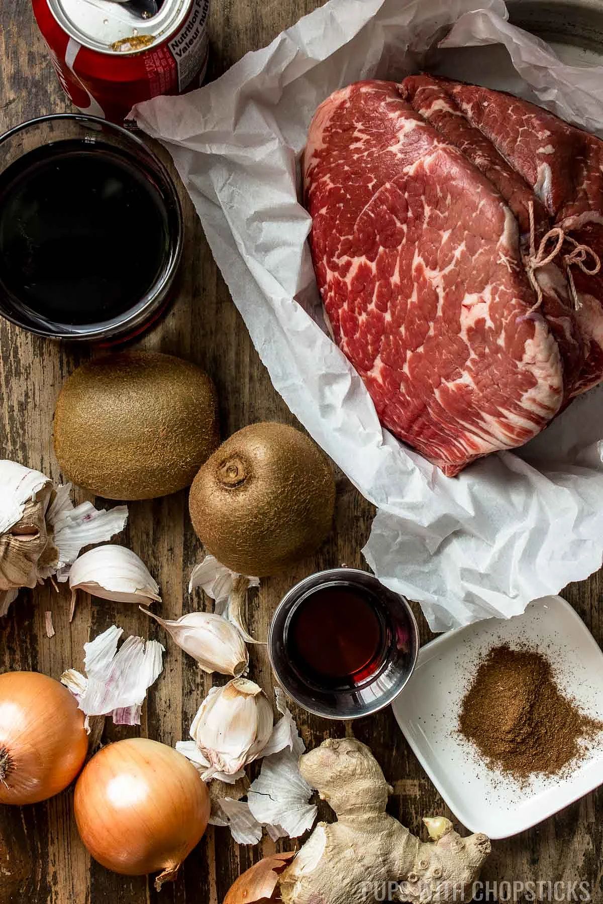 Ingredients for Bo Kho