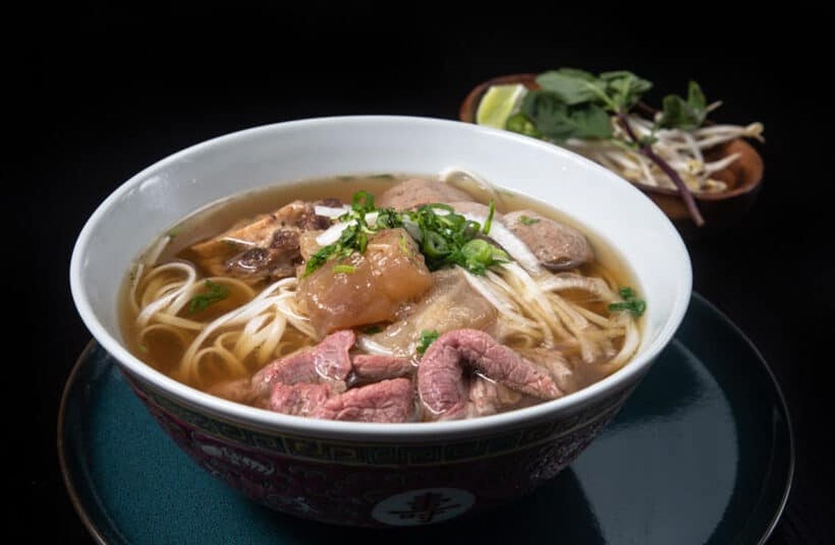 Serving Instant Pot Pho Bo