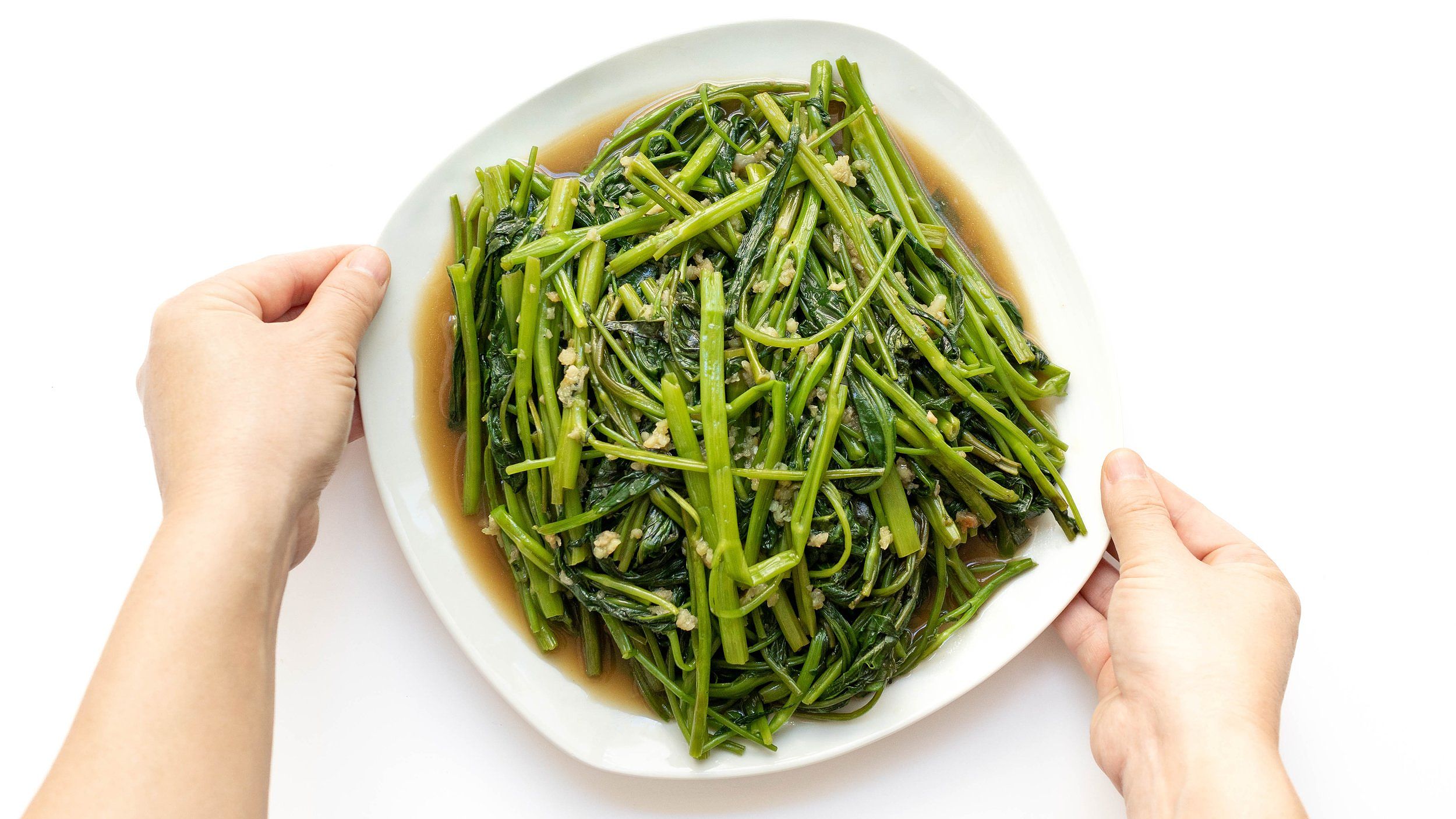 Simple Water Spinach and Garlic Stir Fry