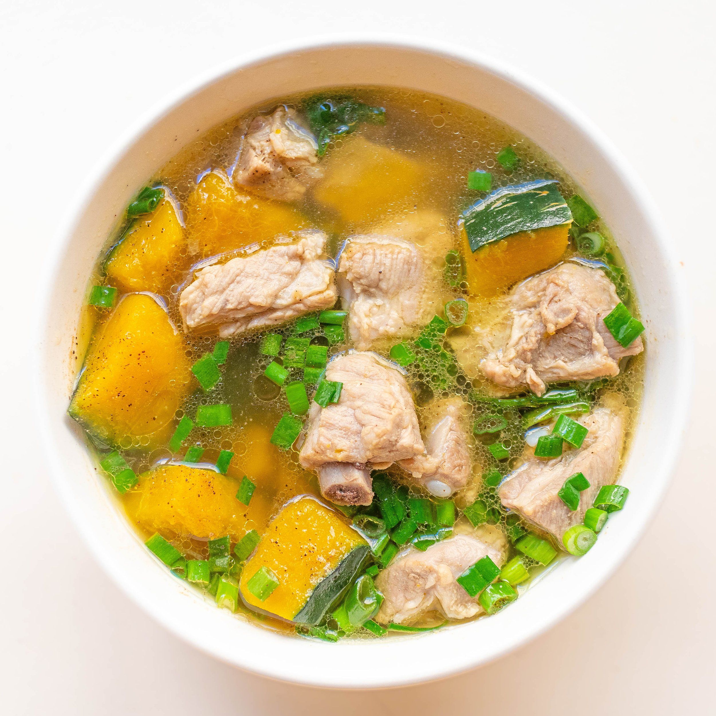 Vietnamese Kabocha Squash Soup with Pork Ribs