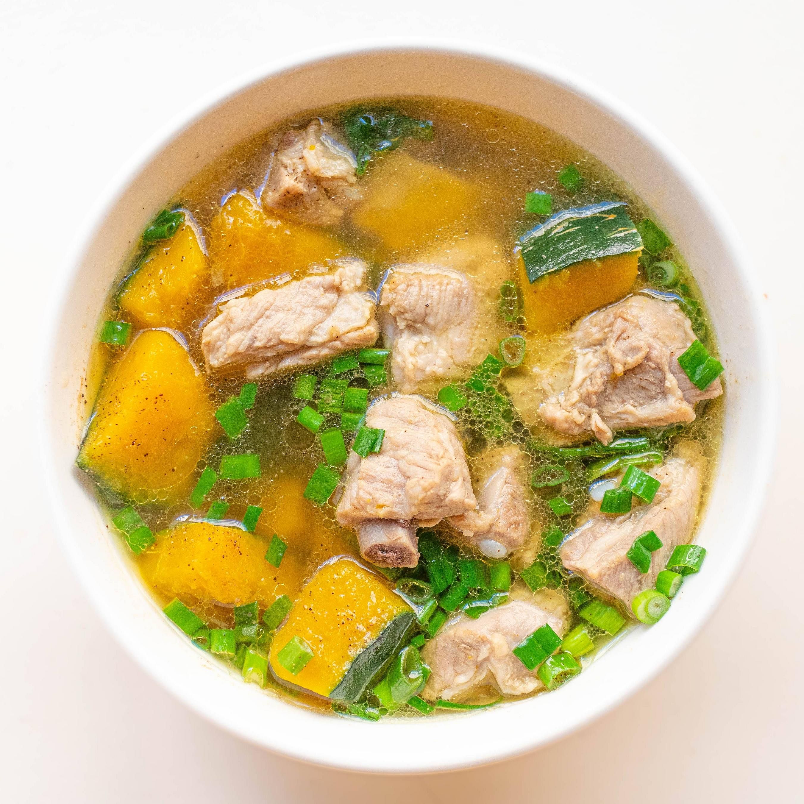 Vietnamese Pork Rib Soup with Kabocha/Pumpkin